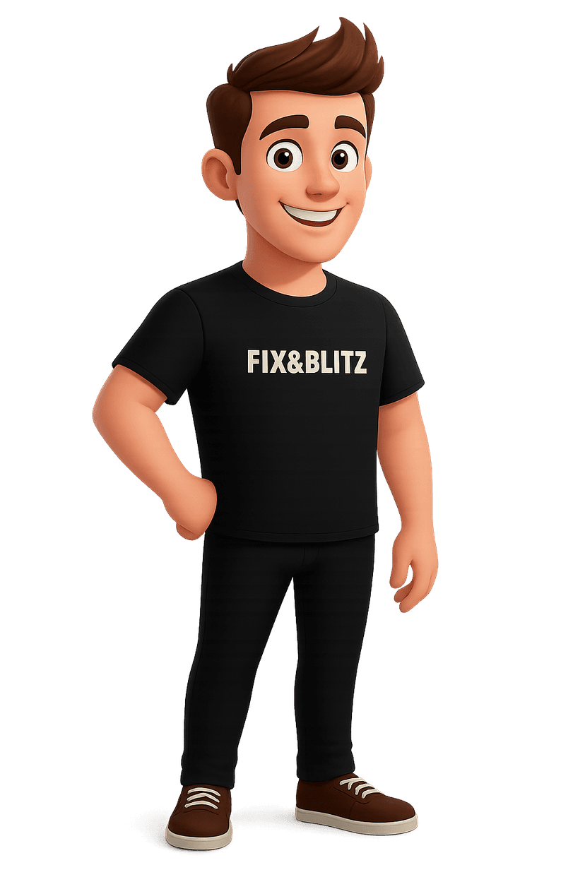 FIX & BLITZ Maskottchen